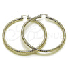 Rhodium Gold Filled Extra Large Hoop, Diamond Cutting Finish, Rhodium Finish, 02.170.0109.2.70