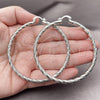 Rhodium Gold Filled Extra Large Hoop, Diamond Cutting Finish, Rhodium Finish, 02.196.0145.1.70