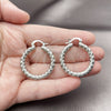Rhodium Gold Filled Medium Hoop, Diamond Cutting Finish, Rhodium Finish, 02.196.0259.30