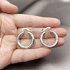 Rhodium Gold Filled Small Hoop, Diamond Cutting Finish, Rhodium Finish, 5.138.019.1.25 for wholesale, additional product view 3