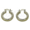 Rhodium Gold Filled Small Hoop, Diamond Cutting Finish, Rhodium Finish, 5.138.019.1.25 for wholesale, main product view