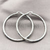 White Gold Filled Hoop Earrings — Extra Large Hoop Diamond Cutting 5. — alternate product view — SKU 164698 | Oro Laminado Blanco aretes de aro — Extra Large Hoop Diamond Cutting 5. — SKU 164698