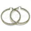 Rhodium Gold Filled Extra Large Hoop, Diamond Cutting Finish, Rhodium Finish, 5.138.016.1.70