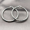 Rhodium Gold Filled Large Hoop, Diamond Cutting Finish, Rhodium Finish, 5.139.028.1.60