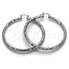 Rhodium Gold Filled Large Hoop, Diamond Cutting Finish, Rhodium Finish, 5.139.028.1.60