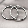 Rhodium Gold Filled Extra Large Hoop, Diamond Cutting Finish, Rhodium Finish, 5.139.028.1.70