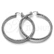 Rhodium Gold Filled Large Hoop, Diamond Cutting Finish, Rhodium Finish, 5.139.026.1.60