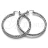 Rhodium Gold Filled Large Hoop, Diamond Cutting Finish, Rhodium Finish, 5.139.026.1.60