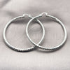 Rhodium Gold Filled Extra Large Hoop, Diamond Cutting Finish, Rhodium Finish, 5.139.026.1.70