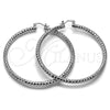 Rhodium Gold Filled Extra Large Hoop, Diamond Cutting Finish, Rhodium Finish, 5.139.026.1.70