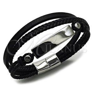 Stainless Steel Bracelet — Fancy Bracelet Nameplate Design Polished 03. 21 MM — main product view — SKU 164742 | Acero Inoxidable brazalete — elegante Bracelet Nameplate diseño pulido 03. 21 MM — SKU 164742