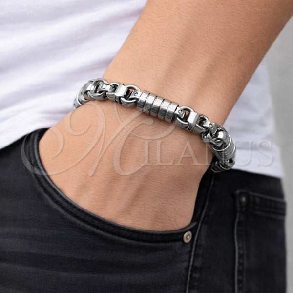Stainless Steel Bracelet — Solid Bracelet Polished 03. 08 MM Thickness 9 — alternate product view — SKU 164755 | Acero Inoxidable brazalete — Solid Bracelet pulido 03. 08 MM Thickness 9 — SKU 164755
