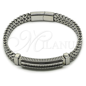 Stainless Steel Bracelet — Solid Bracelet Square Franco Design Polished 03. 10 — main product view — SKU 164760 | Acero Inoxidable brazalete — Solid Bracelet Square Franco diseño pulido 03. 10 — SKU 164760
