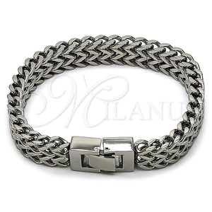 Stainless Steel Bracelet — Solid Bracelet Polished 03. Thickness 9 Inches Length — main product view — SKU 164763 | Acero Inoxidable brazalete — Solid Bracelet pulido 03. Thickness 9 Inches Length — SKU 164763