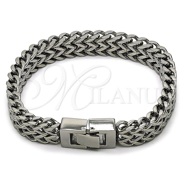 Stainless Steel Bracelet — Solid Bracelet Polished 03. Thickness 9 Inches Length — main product view — SKU 164763 | Acero Inoxidable brazalete — Solid Bracelet pulido 03. Thickness 9 Inches Length — SKU 164763