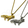Stainless Steel Pendant Necklace, Box Design, Polished, Steel Finish, 04.461.0002.24 (03 MM Thickness, 24 Inches Length)