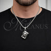 Stainless Steel Pendant Necklace, Polished, Steel Finish, 04.461.0004.24 (03 MM Thickness, 24 Inches Length)