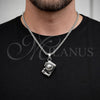 Stainless Steel Pendant Necklace, Polished, Steel Finish, 04.461.0004.24 (03 MM Thickness, 24 Inches Length)
