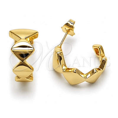 Oro Laminado Small Hoop, Gold Filled Style Polished, Golden Finish, 02.163.0414.22