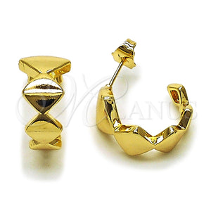 Gold Filled Hoop Earrings — Small Hoop Polished 02. — main product view — SKU 164773 | Oro Laminado aretes de aro — Small Hoop pulido 02. — SKU 164773