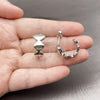 Rhodium Gold Filled Small Hoop, Polished, Rhodium Finish, 02.163.0414.1.22 for wholesale, additional product view 3