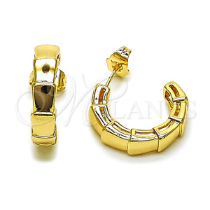 Gold Filled Hoop Earrings — Small Hoop Snake Design Polished 02. — main product view — SKU 164776 | Oro Laminado aretes de aro — Small Hoop Snake diseño pulido 02. — SKU 164776
