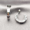 Rhodium Gold Filled Small Hoop, Snake Design, Polished, Rhodium Finish, 02.163.0416.1.20 for wholesale, additional product view 4