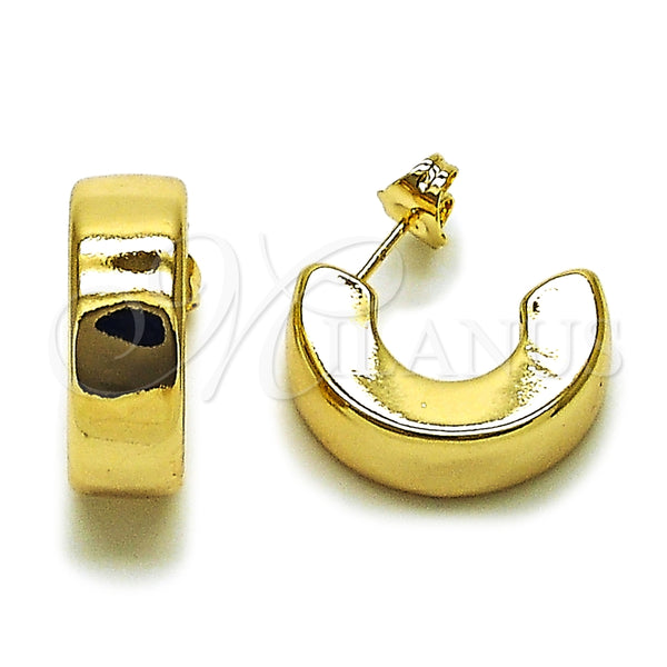 Gold Filled Hoop Earrings — Small Hoop Polished 02. — main product view — SKU 164778 | Oro Laminado aretes de aro — Small Hoop pulido 02. — SKU 164778