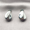 Rhodium Gold Filled Stud Earring, Teardrop Design, Polished, Rhodium Finish, 02.163.0419.1