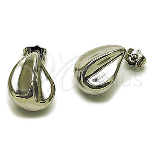 White Gold Filled Ring — Stud Earring Teardrop Design Polished 02. — main product view — SKU 164784 | Oro Laminado Blanco anillo — Stud Earring Teardrop diseño pulido 02. — SKU 164784