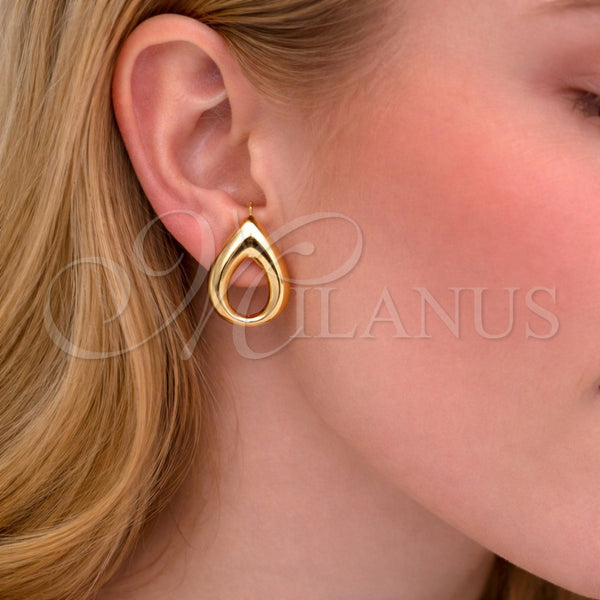 Gold Filled Ring — Stud Earring Four-leaf Clover Design Polished 02. — alternate product view — SKU 164785 | Oro Laminado anillo — Stud Earring Four-leaf Clover diseño pulido 02. — SKU 164785