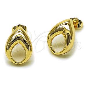 Gold Filled Ring — Stud Earring Four-leaf Clover Design Polished 02. — main product view — SKU 164785 | Oro Laminado anillo — Stud Earring Four-leaf Clover diseño pulido 02. — SKU 164785
