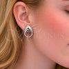 Rhodium Gold Filled Stud Earring, Four-leaf Clover Design, Polished, Rhodium Finish, 02.163.0420.1