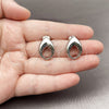 Rhodium Gold Filled Stud Earring, Four-leaf Clover Design, Polished, Rhodium Finish, 02.163.0420.1