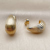 Oro Laminado Stud Earring, Gold Filled Style Teardrop Design, Polished, Golden Finish, 02.163.0421 for wholesale, additional product view 4