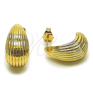 Gold Filled Ring — Stud Earring Teardrop Design Polished 02. — main product view — SKU 164788 | Oro Laminado anillo — Stud Earring Teardrop diseño pulido 02. — SKU 164788