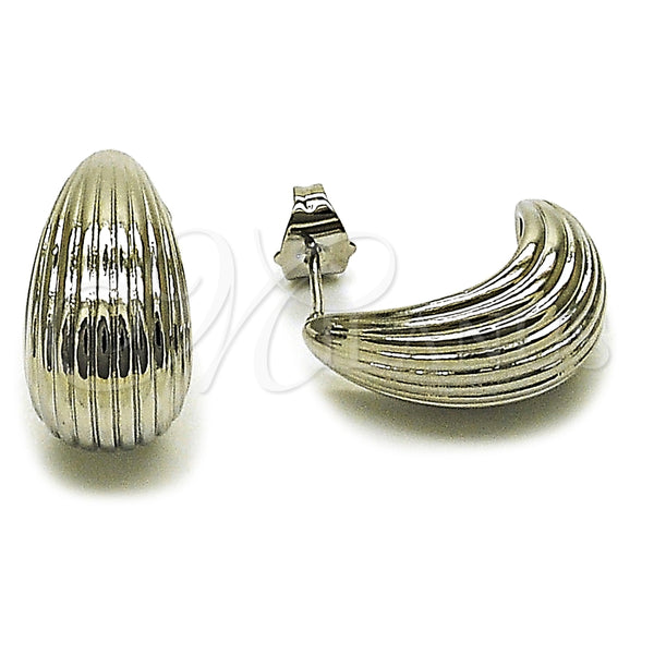 White Gold Filled Ring — Stud Earring Teardrop Design Polished 02. — main product view — SKU 164789 | Oro Laminado Blanco anillo — Stud Earring Teardrop diseño pulido 02. — SKU 164789
