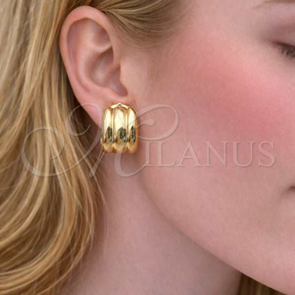 Gold Filled Ring — Stud Earring Polished 02. — alternate product view — SKU 164790 | Oro Laminado anillo — Stud Earring pulido 02. — SKU 164790