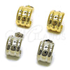 Oro Laminado Stud Earring, Gold Filled Style Polished, Golden Finish, 02.163.0422