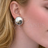 White Gold Filled Stud Earring, Polished, Rhodium Finish, 02.163.0383.1