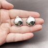 White Gold Filled Stud Earring, Polished, Rhodium Finish, 02.163.0383.1