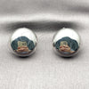 White Gold Filled Stud Earring, Polished, Rhodium Finish, 02.163.0383.1