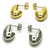 Rhodium Gold Filled Stud Earring, Polished, Rhodium Finish, 02.163.0268.1