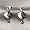 Rhodium Gold Filled Stud Earring, Twist Design, Polished, Rhodium Finish, 02.163.0423.1