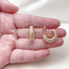 Oro Laminado Small Hoop, Gold Filled Style Polished, Golden Finish, 02.163.0424.20
