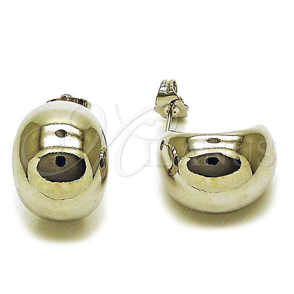White Gold Filled Ring — Stud Earring Polished 02. — main product view — SKU 164799 | Oro Laminado Blanco anillo — Stud Earring pulido 02. — SKU 164799