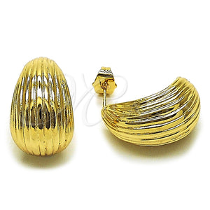 Gold Filled Ring — Stud Earring Teardrop Design Polished 02. — main product view — SKU 164800 | Oro Laminado anillo — Stud Earring Teardrop diseño pulido 02. — SKU 164800