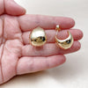 Oro Laminado Small Hoop, Gold Filled Style Ball Design, Polished, Golden Finish, 02.163.0426.18 for wholesale, additional product view 3