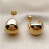 Oro Laminado Small Hoop, Gold Filled Style Ball Design, Polished, Golden Finish, 02.163.0426.18 for wholesale, additional product view 4