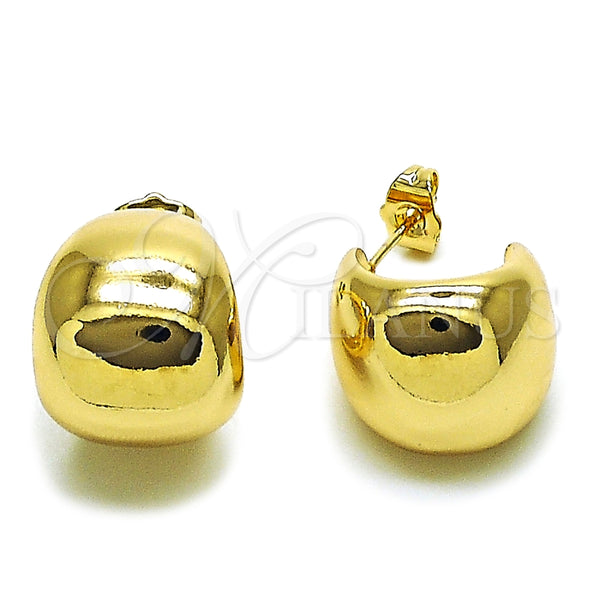 Gold Filled Hoop Earrings — Small Hoop Ball Design Polished 02. — main product view — SKU 164802 | Oro Laminado aretes de aro — Small Hoop Ball diseño pulido 02. — SKU 164802